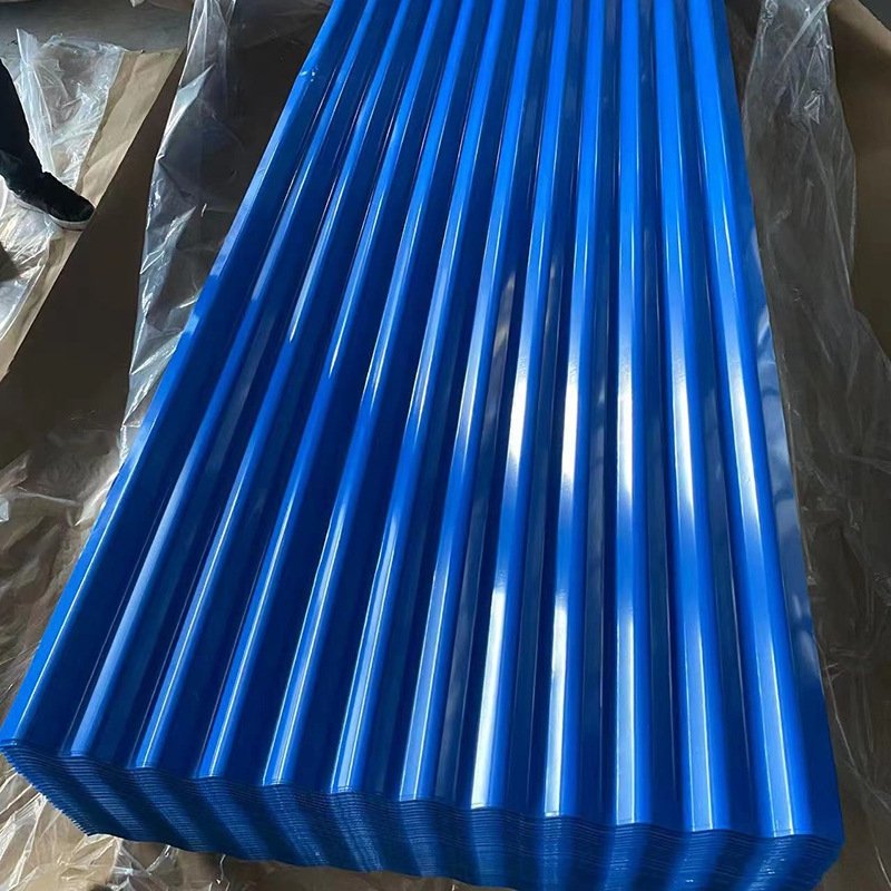 Wholesale Colored PPGI Corrugated Roofing Sheets Prepainted Galvanized Steel Metal Roof Colored Metal Roofing Sheets