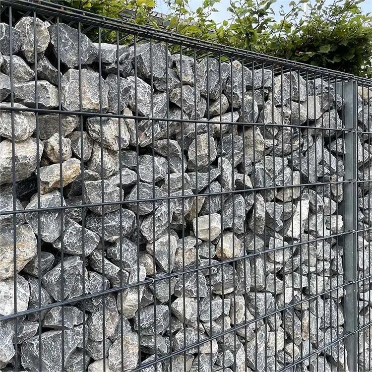 Heavy duty gabion basket welded mesh gabion box fence welded gabion stone basket retaining wall for garden decoration