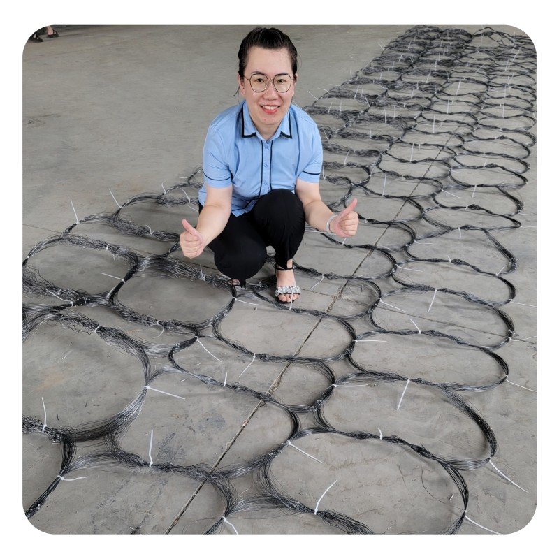 Fast delivery Direct manufacturerTank Wire Security Covert Defense Drone Net Tank barriers mesh steel wire mesh trap netting