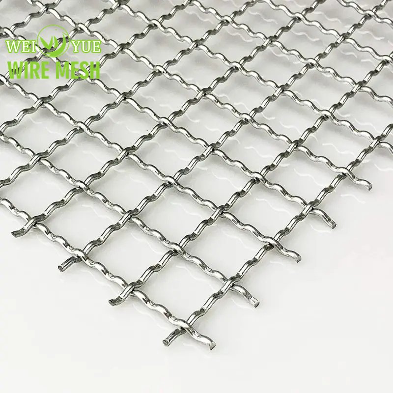 Manufacturer 3x3 mesh 304 ss 316 316L net Woven Metal 300 Micron stainless steel wire crimped mesh