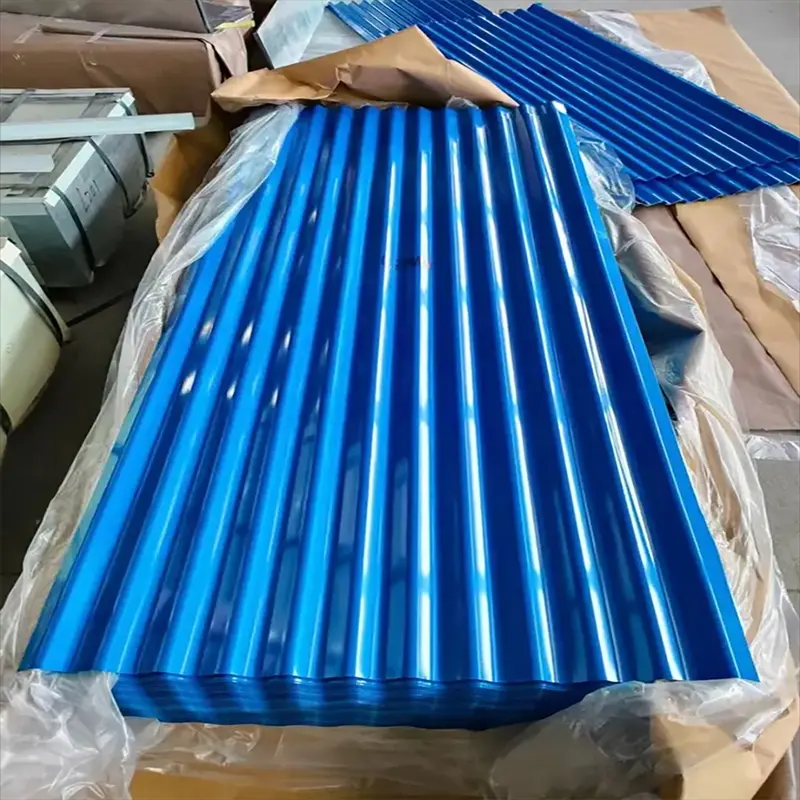 Zinc Metal Plate RAL Prepainted Zinc Roof Panels Color Coated Iron Corrugated Galvalume Steel Roofing Sheet Plate