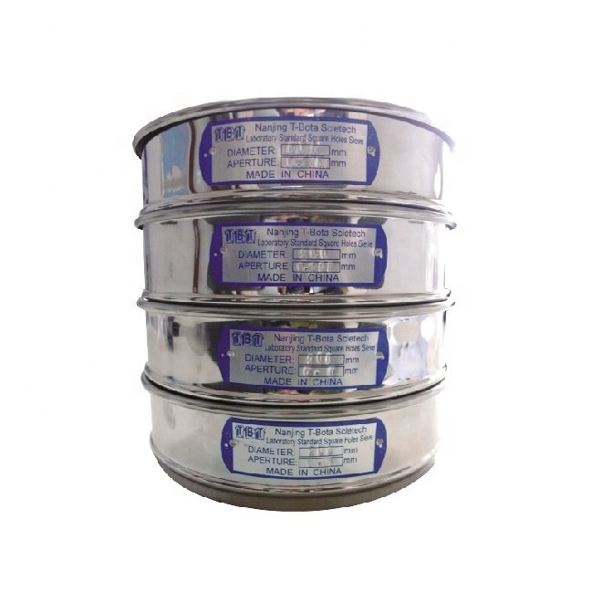 Soil Flour Mesh Standard Laboratory Test Sieve/soil Sieve/sand Sieve Stainless Steel 10 20 50 100 150 200 250 500 600 Micron TBT