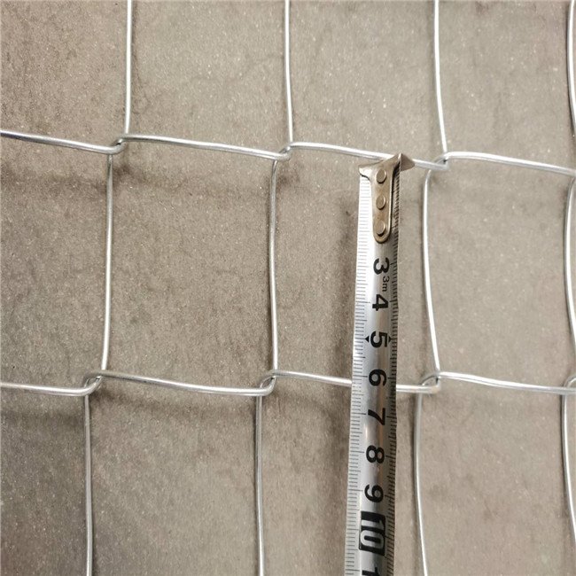 Galvanized Diamond-Hole Chain Link Fence Fabric (GBW) Custom Cut and Bended Steel Wire Mesh