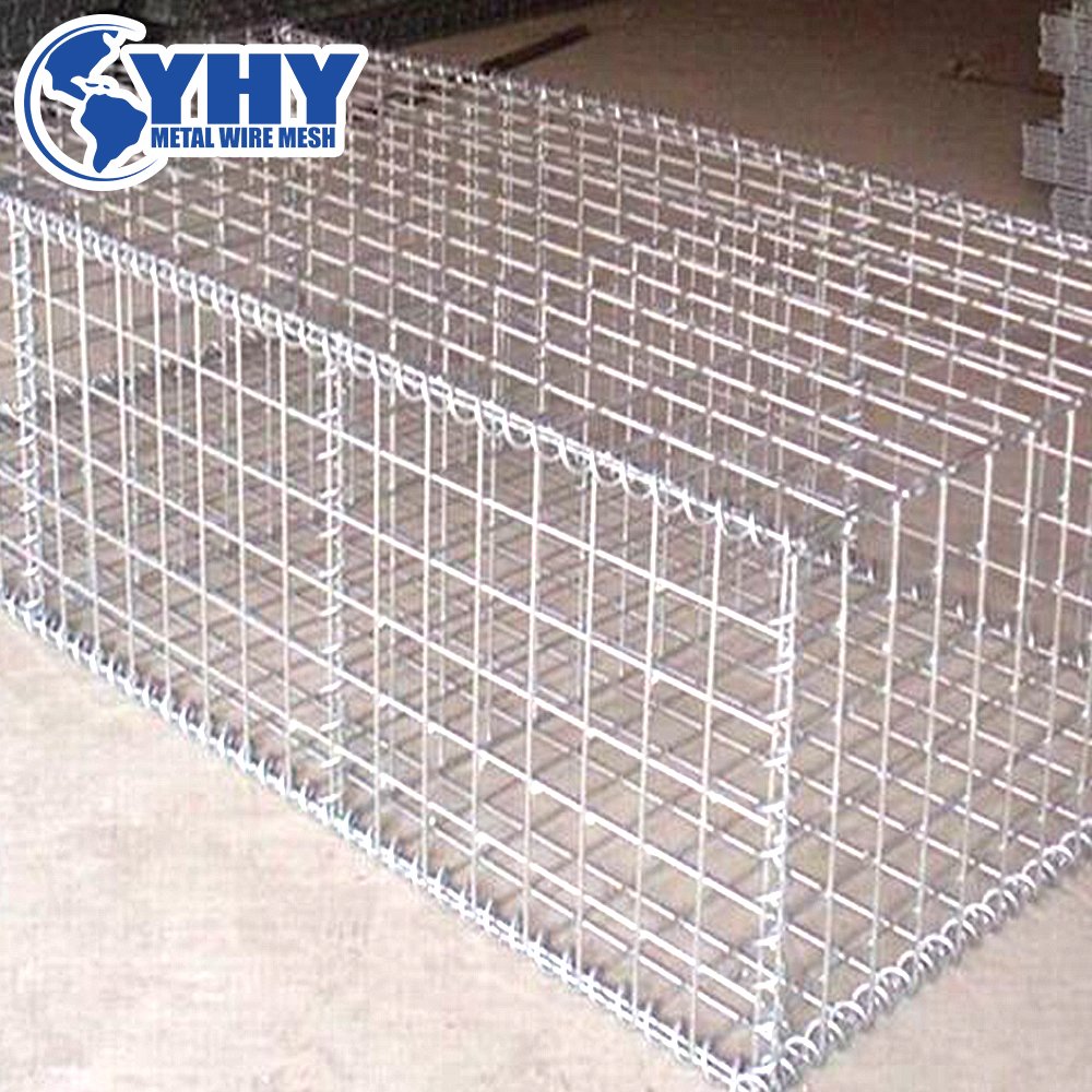 High temperature resistant welded retaining wall wire mesh panels for gabion box