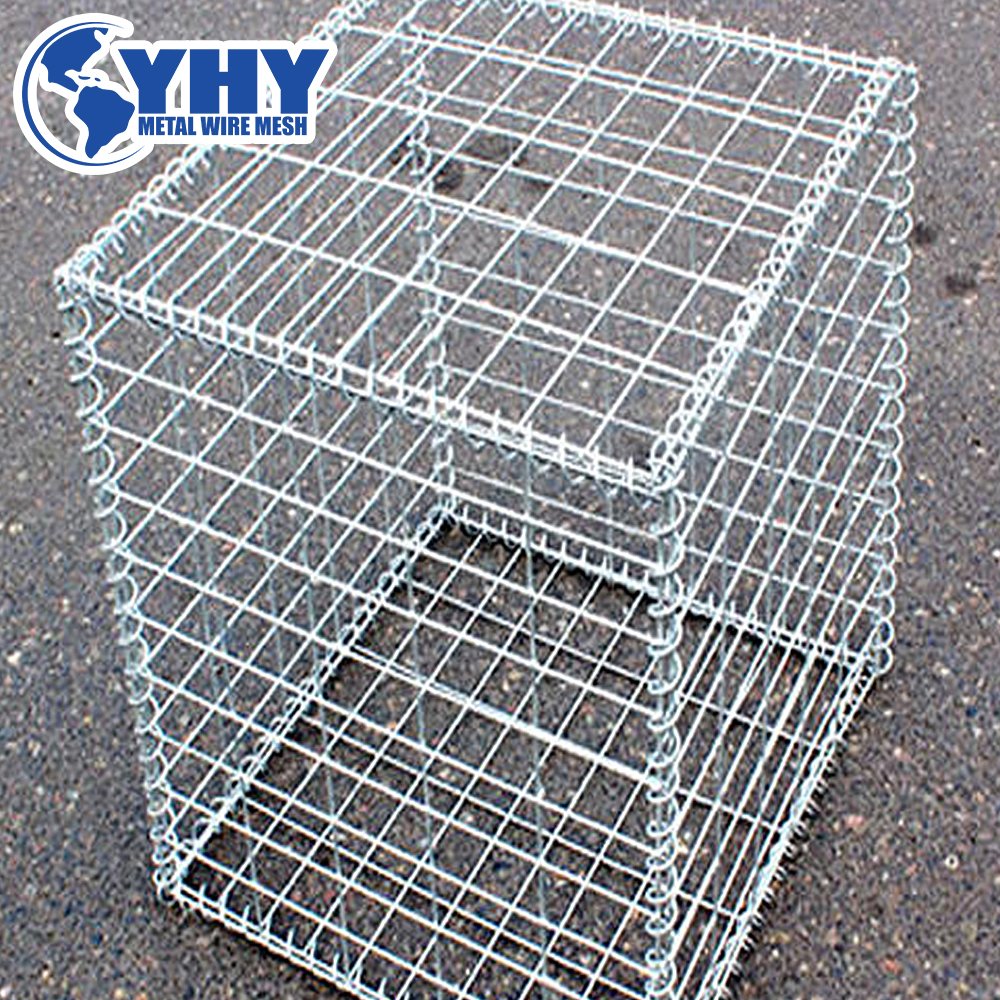 High temperature resistant welded retaining wall wire mesh panels for gabion box