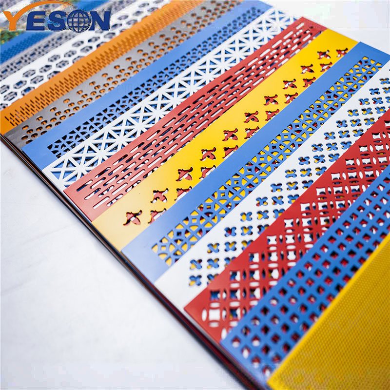 YESON oval stainless steel honeycomb perforated meta mesh roll