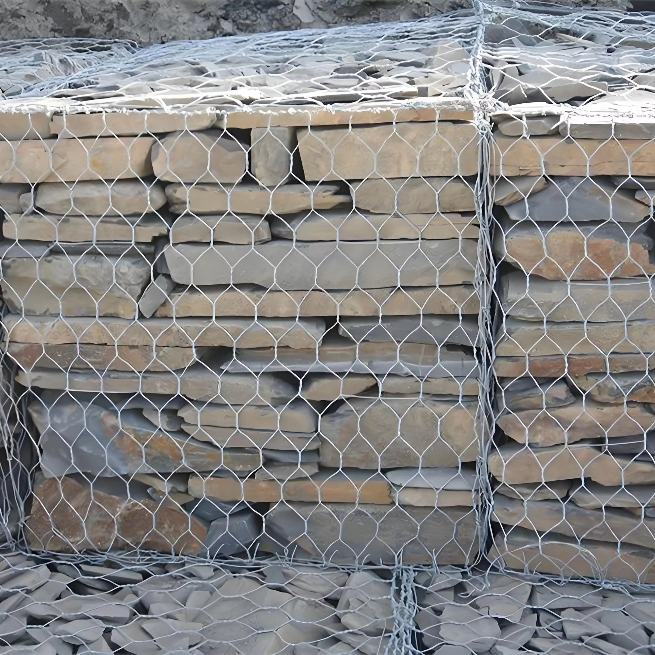 Factory Price Galvanized Gabion Wire Mesh Hexagonal Woven Gabion Renno River Mattresses for Sale