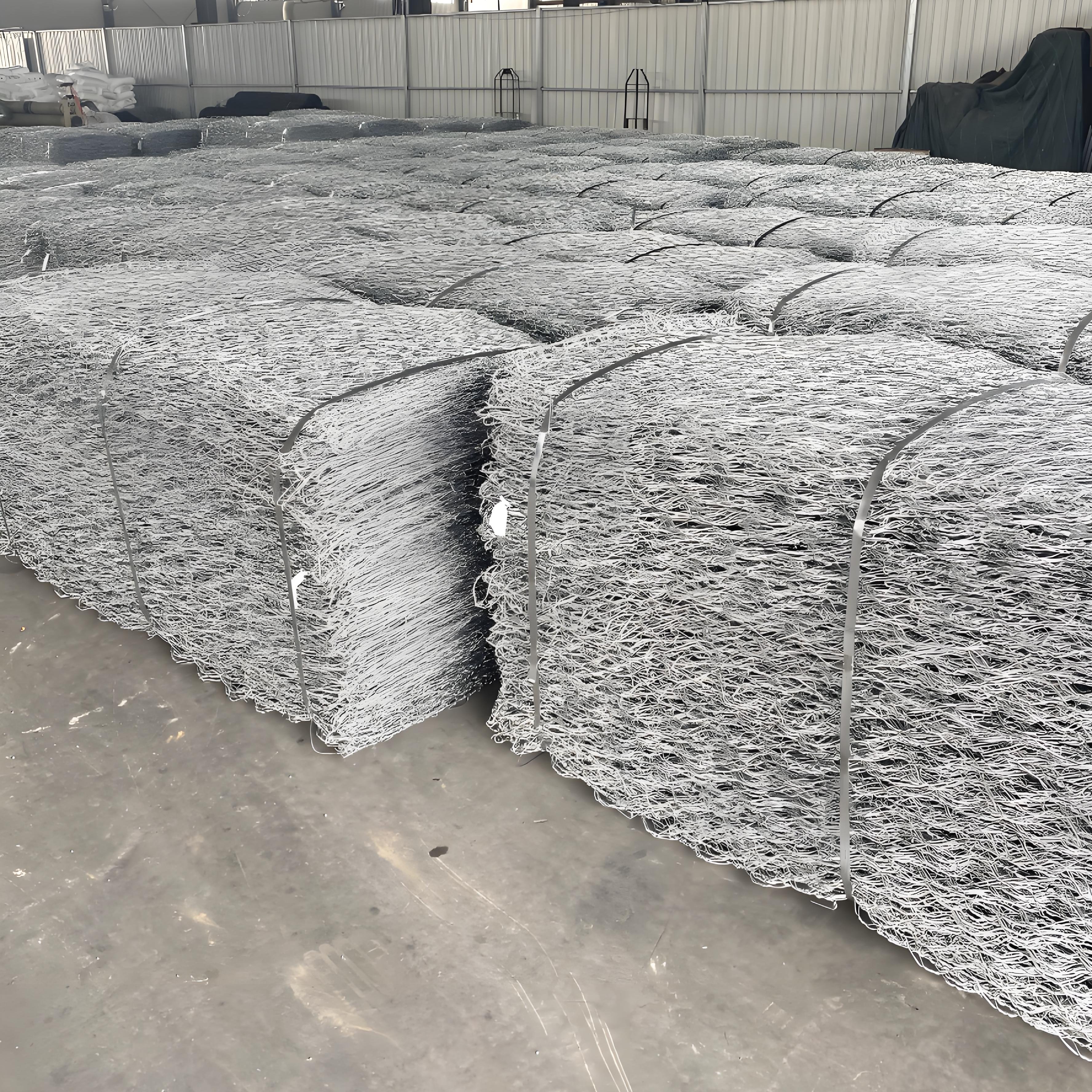Factory Price Galvanized Gabion Wire Mesh 60*80mm 80x100mm Hexagonal Gabion Box Baskets for Sale