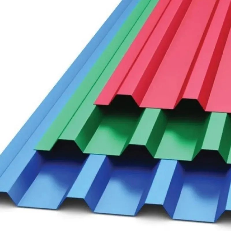 Pre painted GI steel coil / PPGI / PPGL color coated galvanized corrugated metal roofing sheet in coil