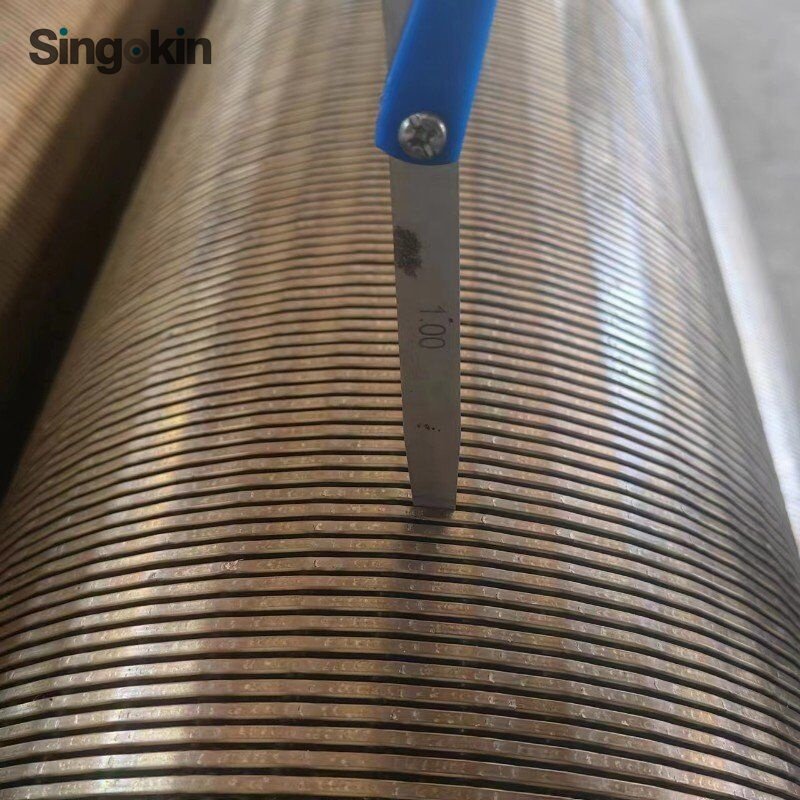 Customized stainless steel 9-5/8" 10" 12" wire wrapped continuous slot Johnson pipe based water well screen