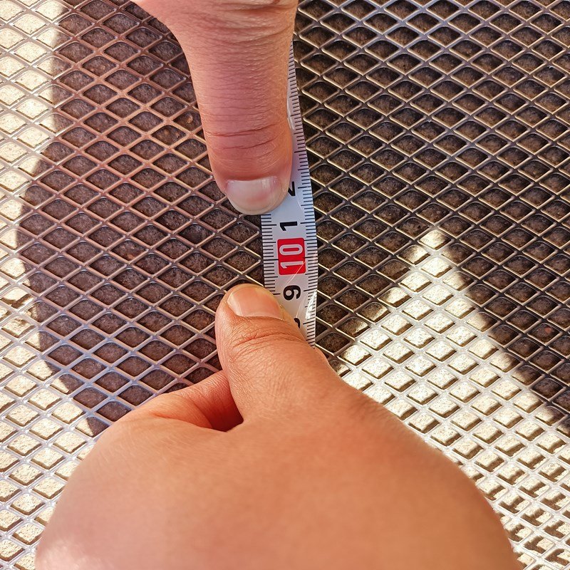SWD 7.5mm LWD 12mm Stainless steel 304 Expanded Metal Mesh Flattened with width 1.22 meters rhombus expanded metal mesh