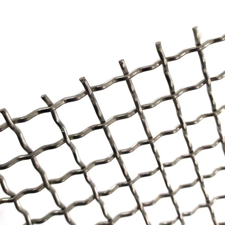 Type 304 316 Stainless Steel Crimped Woven Wire Mesh Corrugated
