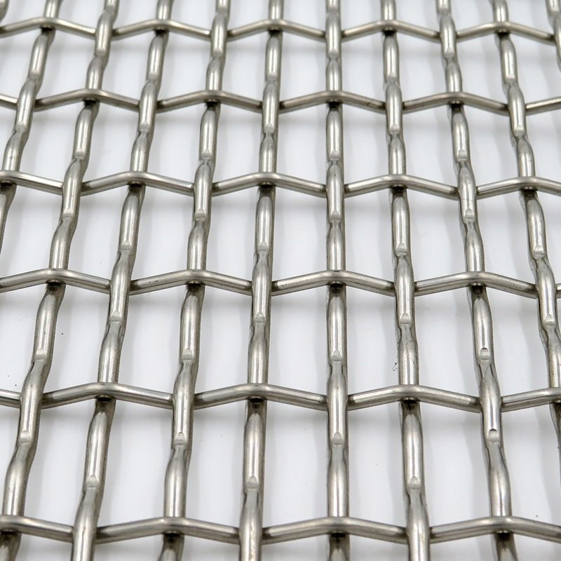 Type 304 316 Stainless Steel Crimped Woven Wire Mesh Corrugated