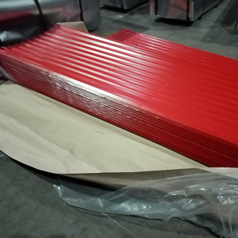 Colorful coated metal roofing sheet PPGI corrugated galvanized steel roofing iron sheet for building use
