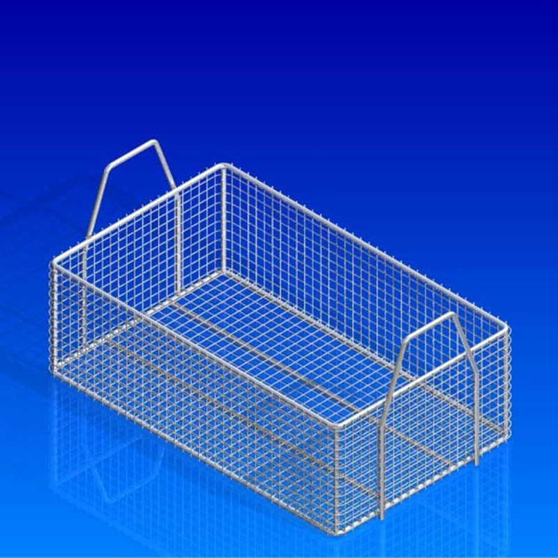 Custom Size 304 Stainless Steel Mesh Baskets for Kitchen Stainless Steel Kitchen Storage Baskets with Perforations
