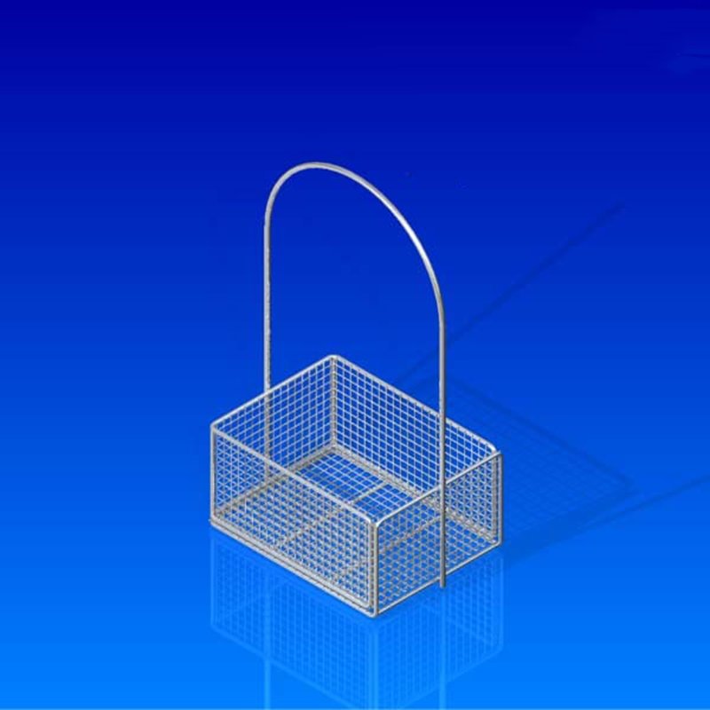 Custom Size 304 Stainless Steel Mesh Baskets for Kitchen Stainless Steel Kitchen Storage Baskets with Perforations