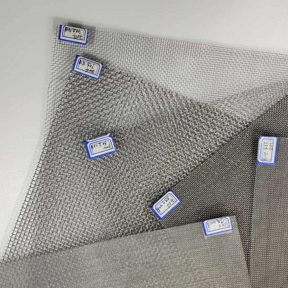 500 400 300 200 100 80 70 25 19 Micron 316 310 S 430 904L Stainless Steel Wire Mesh For Filter