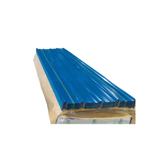 Roofing From Shandong China Fireproof Corrugated Roof Tile Color Coated Corrugated Steel Plate Metal Corrugated Steel Sheet