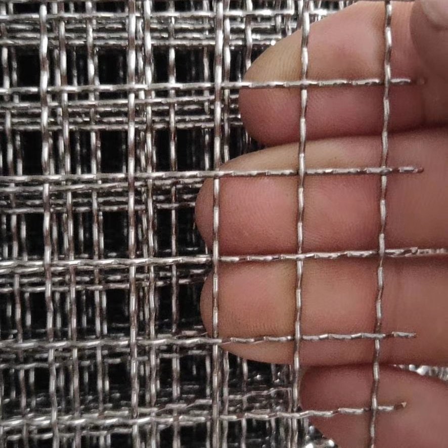 304 Material 3mm Hole Mesh 6 Stainless Steel Crimped Wire Mesh