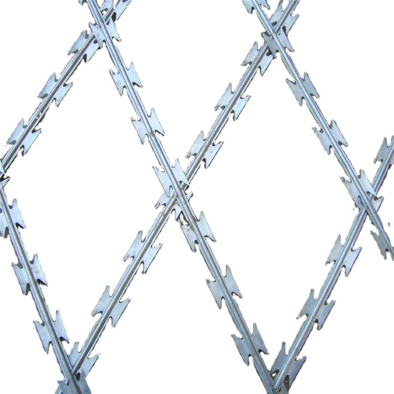 welded razor mesh fence galvanized razor wire mesh razor barbed wire welding