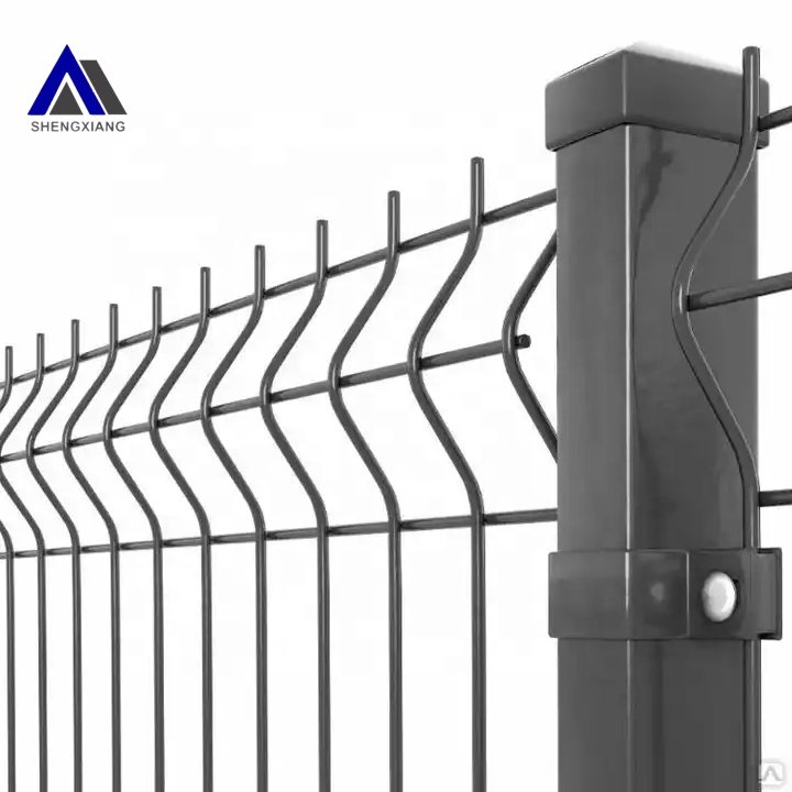 Home Outdoor Decorative 3D curved welded wire mesh panel fence