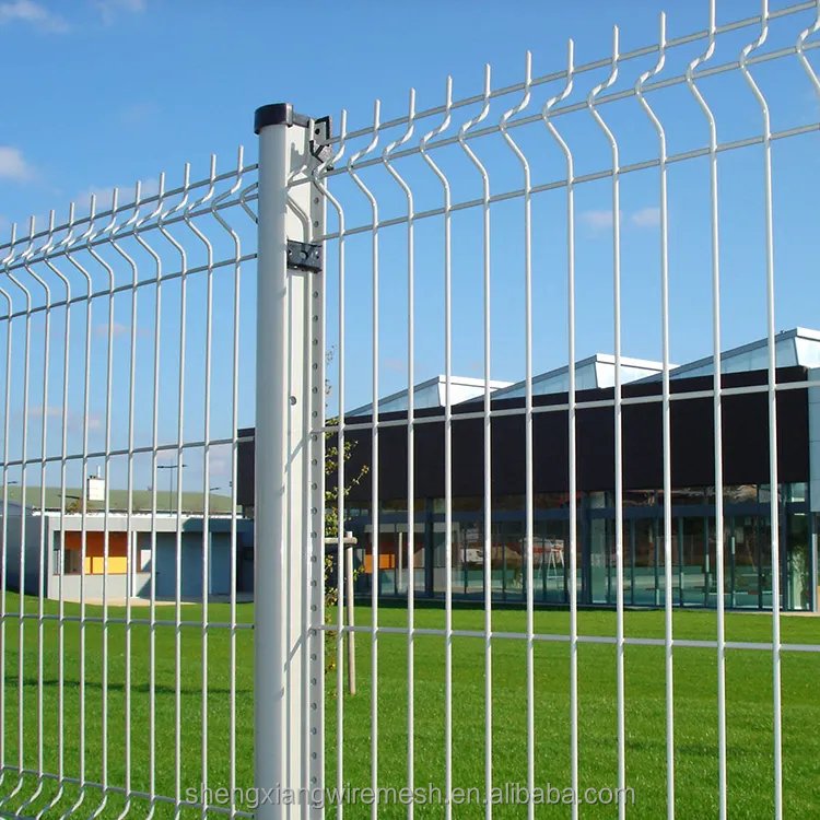 Home Outdoor Decorative 3D curved welded wire mesh panel fence