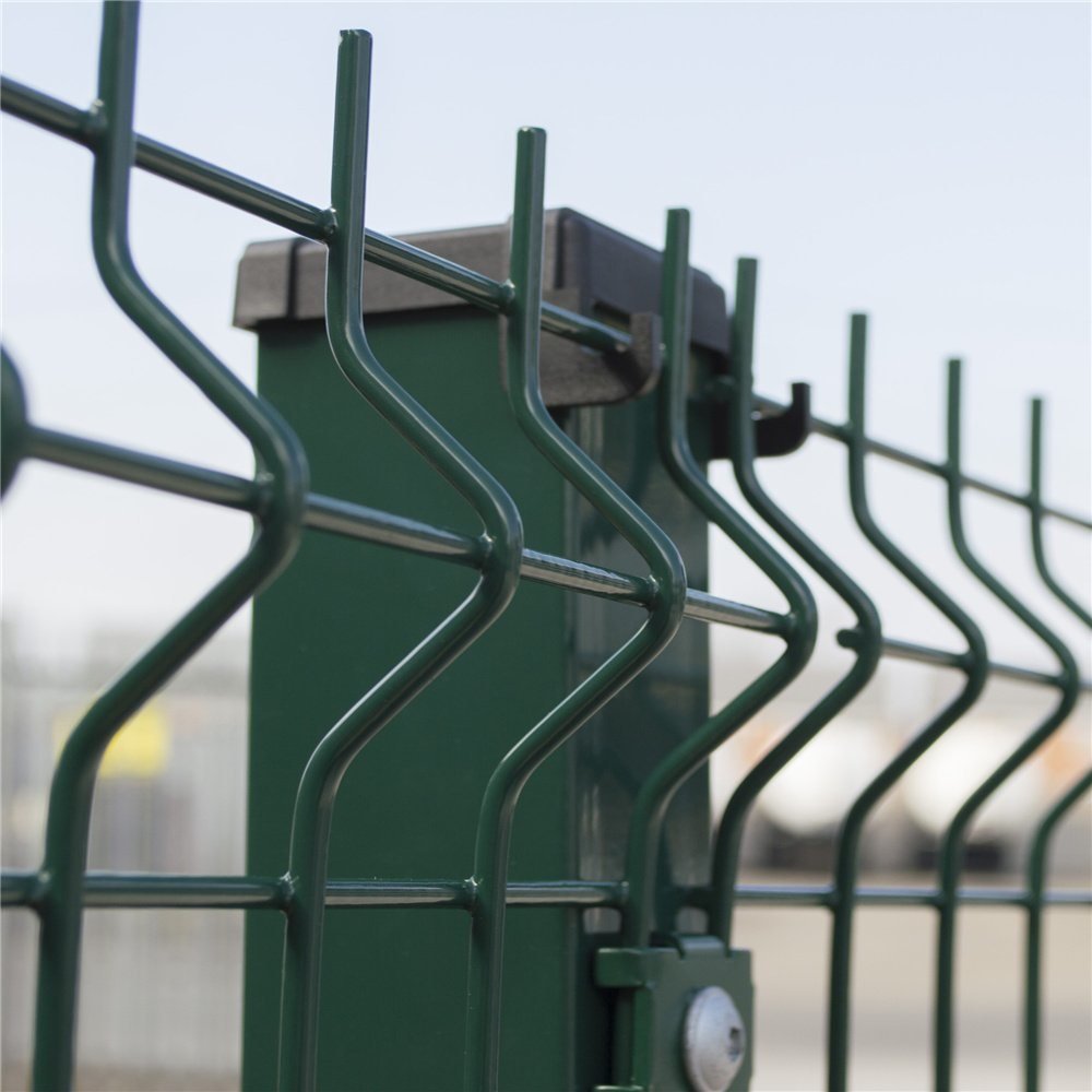 Home Outdoor Decorative 3D curved welded wire mesh panel fence