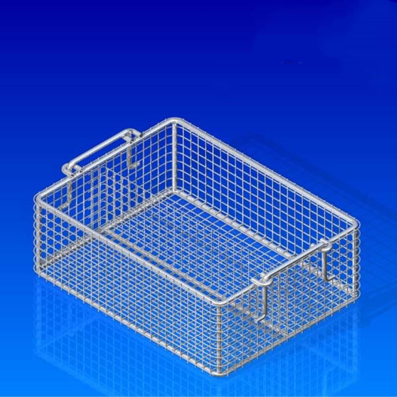 Anti-Corrosion 304 Stainless Steel Mesh Baskets Eco-Friendly 304 Stainless Steel Woven Baskets
