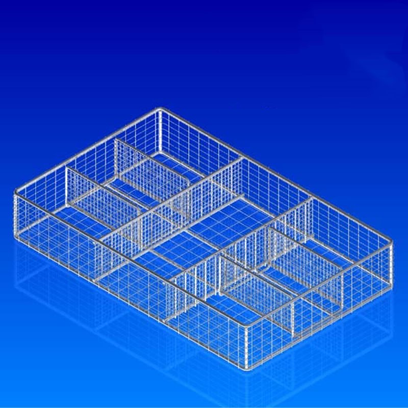 Anti-Corrosion 304 Stainless Steel Mesh Baskets Eco-Friendly 304 Stainless Steel Woven Baskets