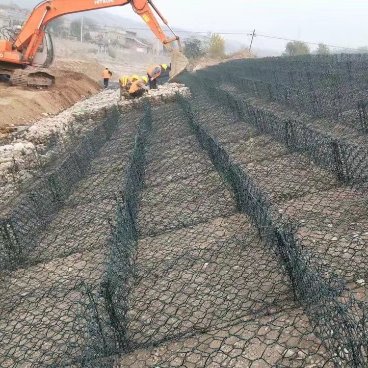 Professional Supplier Hot Dipped Galvanized Hexagonal Hole Stone Basket Gabion Box Mesh