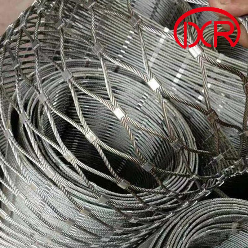 2mm Wire Stainless Steel Wire Rope Ferrule Mesh