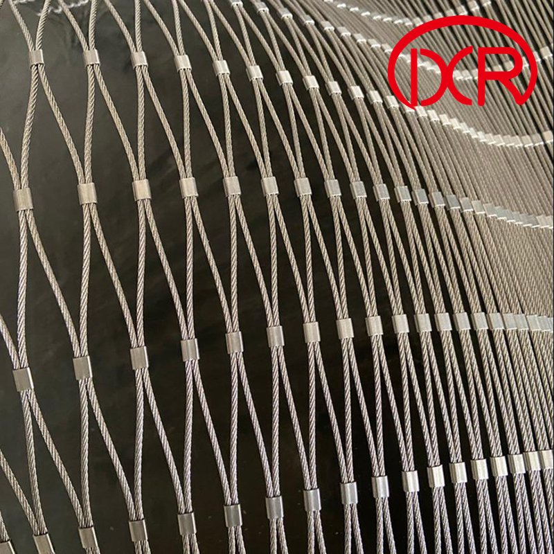 2mm Wire Stainless Steel Wire Rope Ferrule Mesh