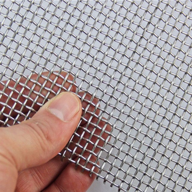crimped stainless steel square crimped wire mesh
