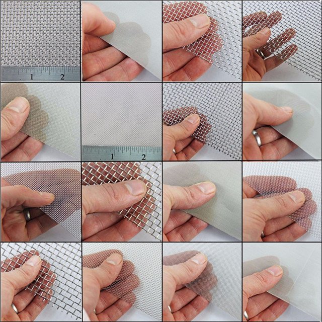 crimped stainless steel square crimped wire mesh