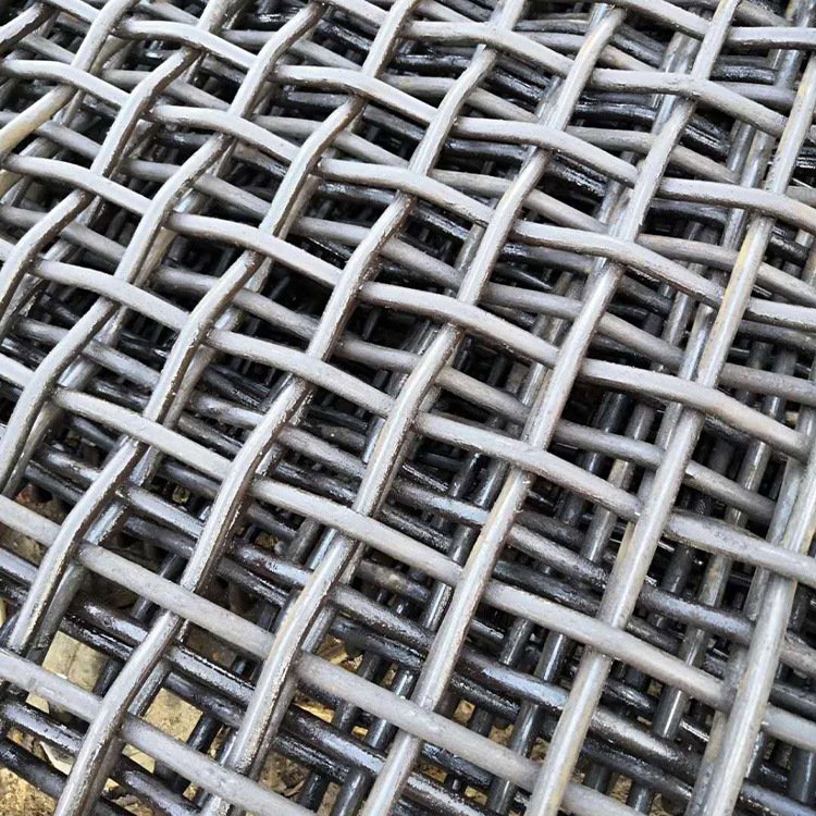 High Manganese 65Mn Steel Crimped Wire Mesh Mine Vibrating Stone Sand Sieve Screen For Crusher