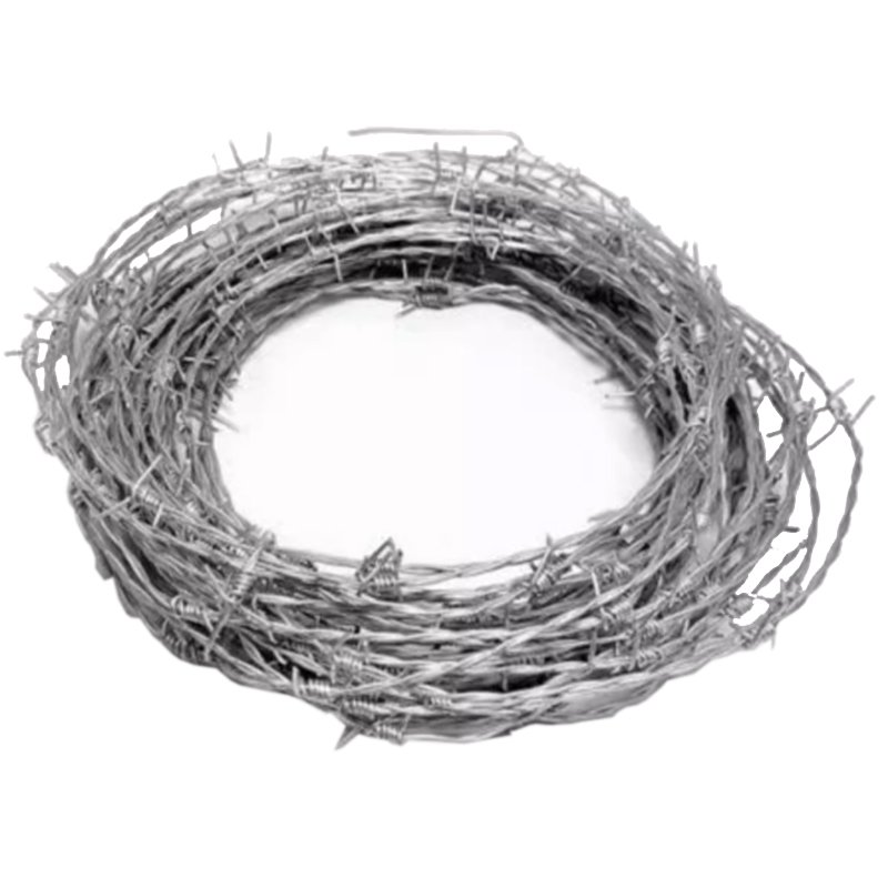 Factory Direct Sales 1.8mm Wire Diameter Galvanized Barbed Wire for Farm Grassland Fences