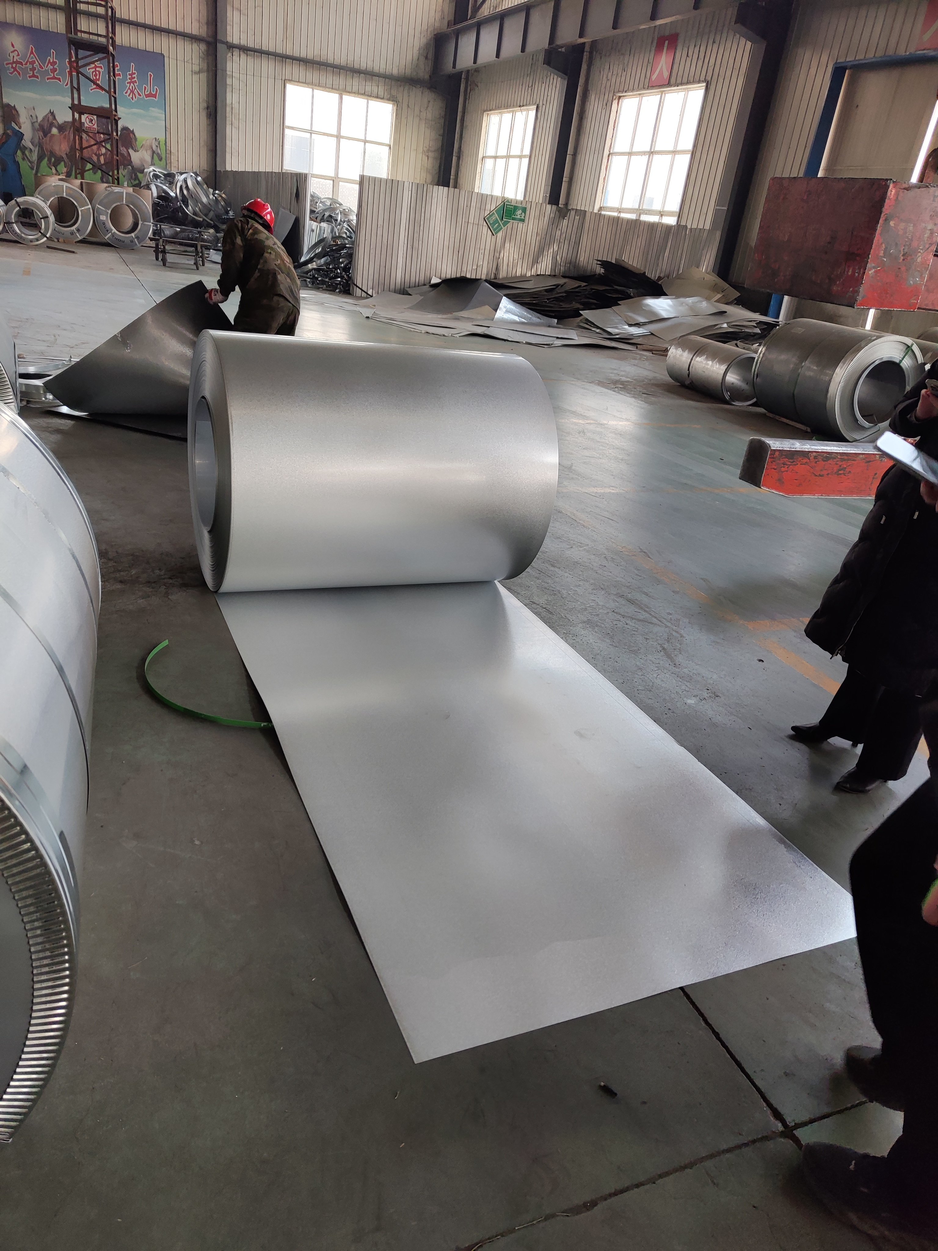 GL COIL Double-sided fingerprint-resistant high-quality 55% Galvalume steel coil thickness 0.3mm-2.0mm