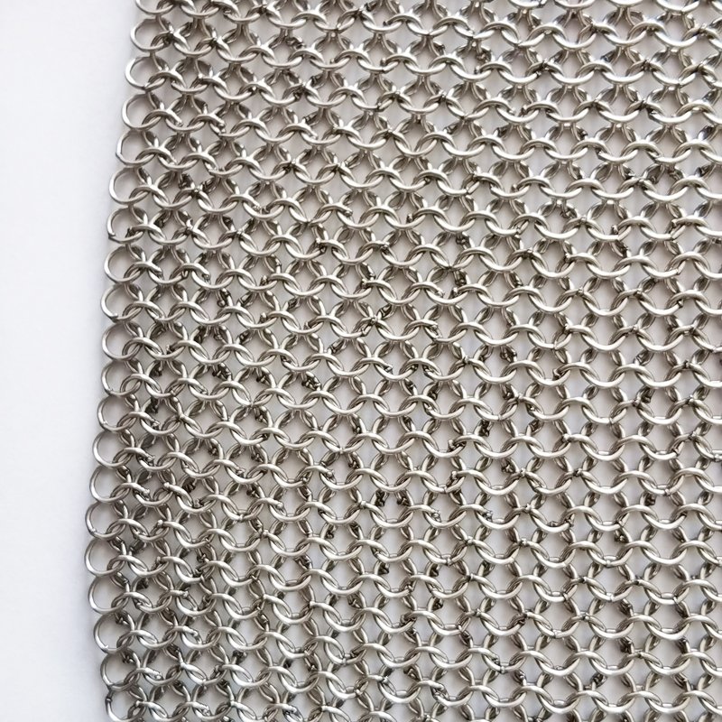 Customize 5 grade cut resistance Stainless Steel Welded Ring Mesh
