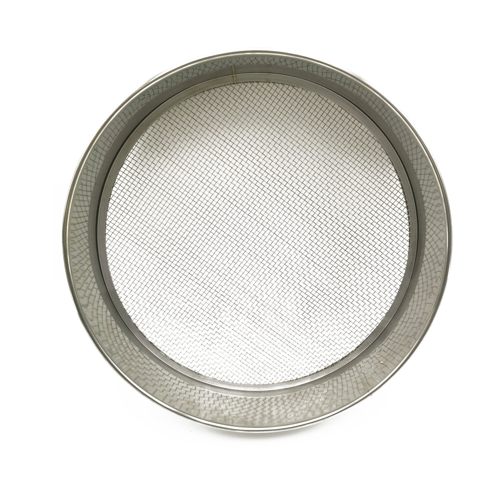 Ningbo Factory Stainless Steel Test Sieve Stackable Sifting Pan Soil Sand Sieve Garden Sieve Mesh