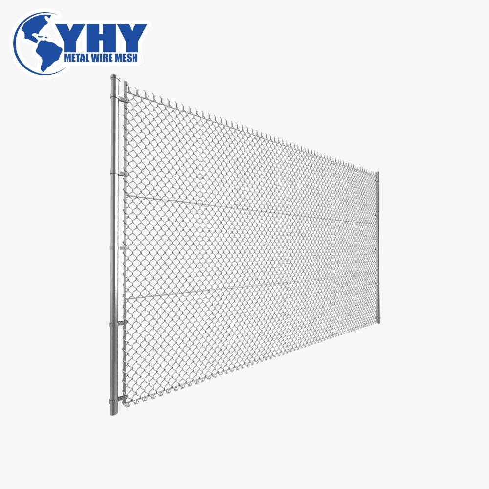 removable temporary chain link wire mesh metal fence stand for security