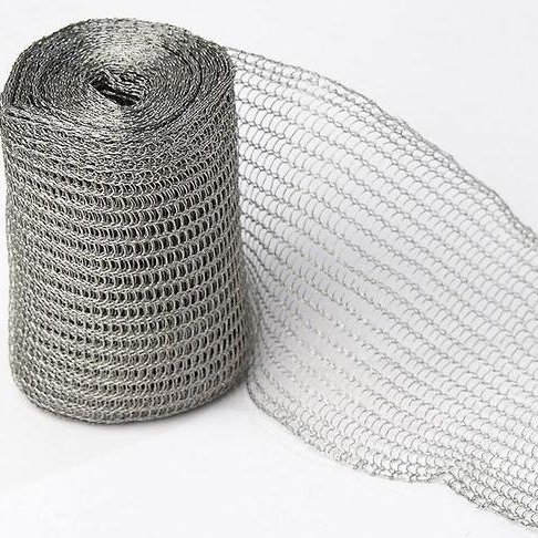 Knitted wire mesh steel wire mesh 50 cm wide Gas Liquid Knitted Filter Mesh