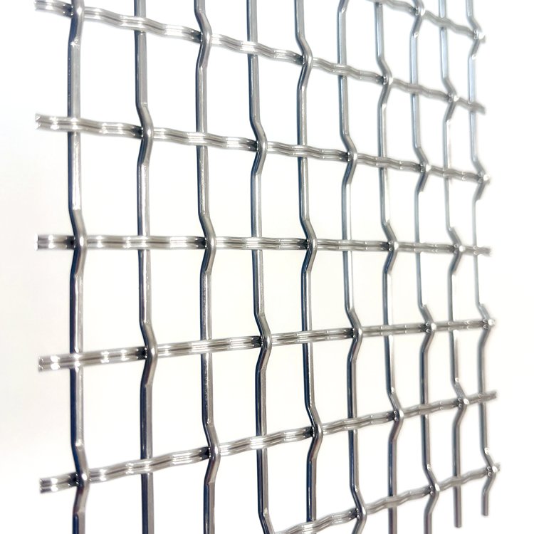 Stainless Steel Crimped Wire Mesh Woven Decorative Metal Grid
