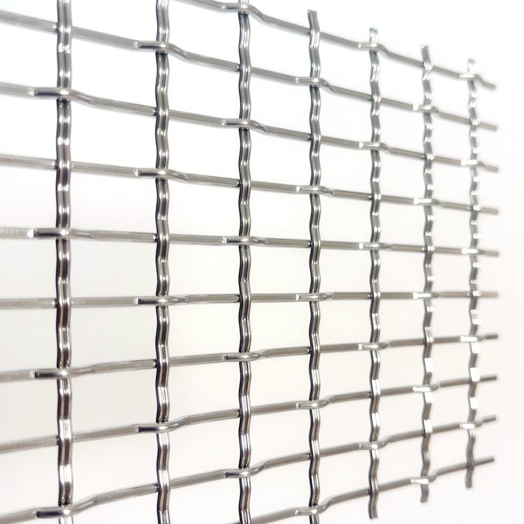Stainless Steel Crimped Wire Mesh Woven Decorative Metal Grid