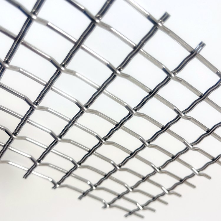 Stainless Steel Crimped Wire Mesh Woven Decorative Metal Grid