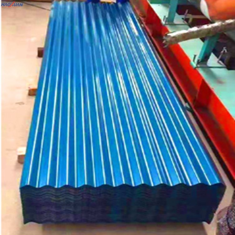 Haoxuan Corrugated Galvanized Curving Roofing Tile Color Steel Shingles Panel Metal Roof