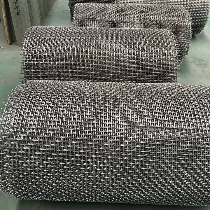 Low price 304 316 316L 40 micron stainless steel screen crimped wire mesh