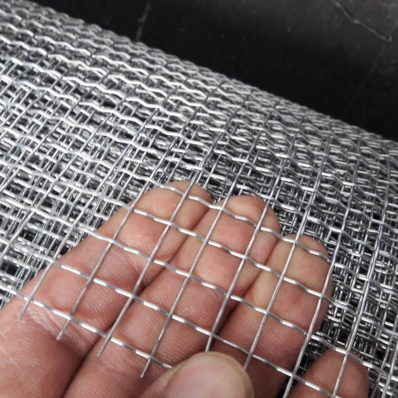 Low price 304 316 316L 40 micron stainless steel screen crimped wire mesh