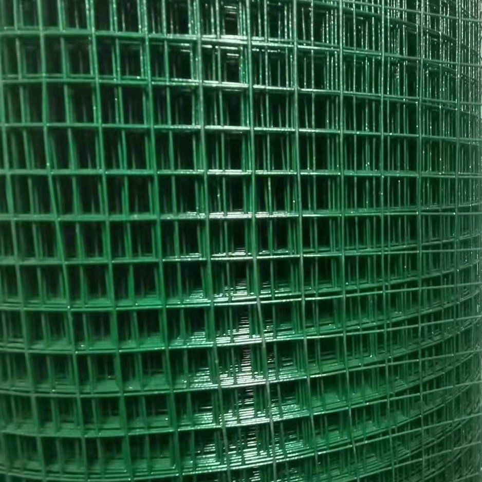 Green pvc low-carbon iron wire square mesh welded wire mesh pvc welded wire mesh