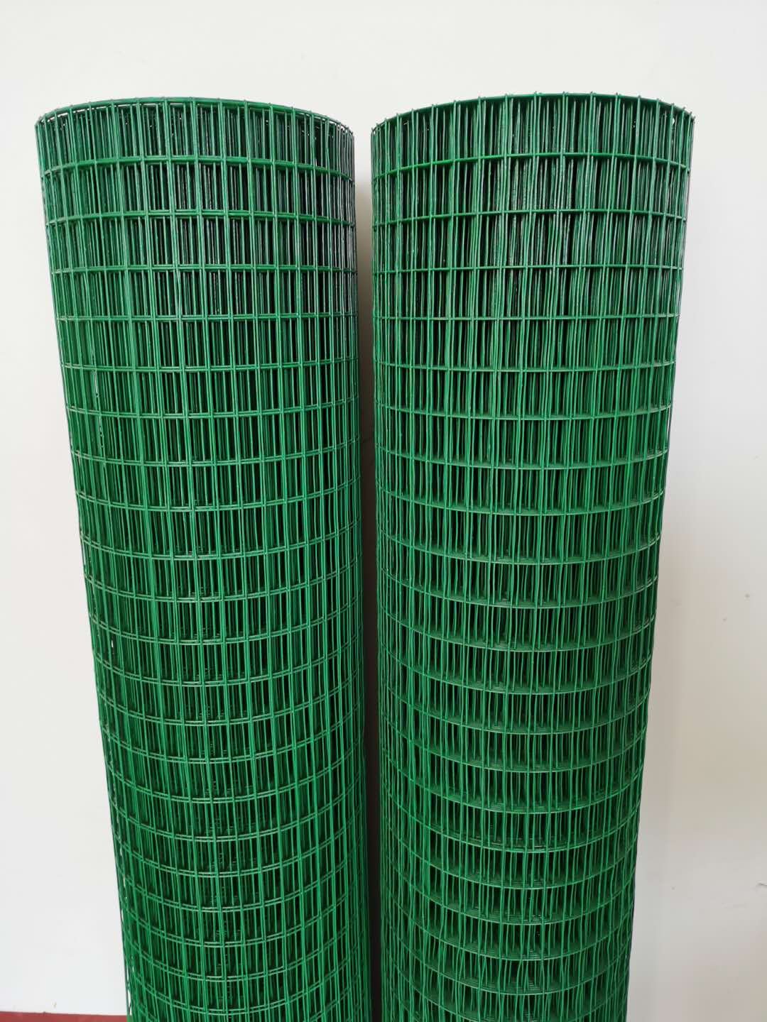 Green pvc low-carbon iron wire square mesh welded wire mesh pvc welded wire mesh