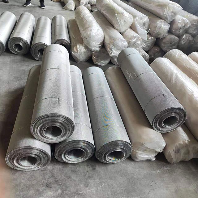 AISI304 And 304L High Quality Ultra-fine 10 Micron Metal Stainless steel wire Woven mesh For Filter Industries